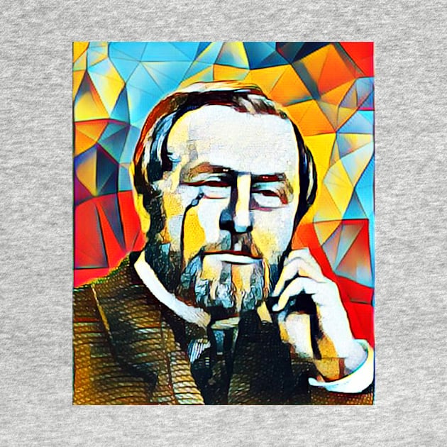 Hippolyte Taine Abstract Portrait | Hippolyte Taine Artwork 2 by JustLit